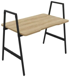 Bureaux>Camif BURONOMIC Bureau Alto pieds hauts - - 120 x 70 cm Décor Chêne / Pieds Noirs