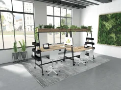 Bureaux>Camif BURONOMIC Table de travail collaborative mobile Alto - - Largeur 180 cm Noir