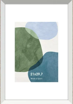 Cadres>Camif Cadre photo Gaidic - - A4 Blanc et bois argent