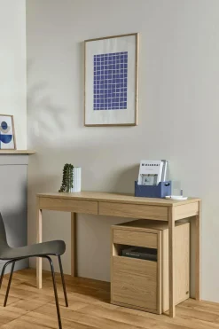 Meubles De Rangement Bureau|Meubles De Rangement Bureau>Camif Caisson de bureau décor bois 1 tiroir 1 porte Simon