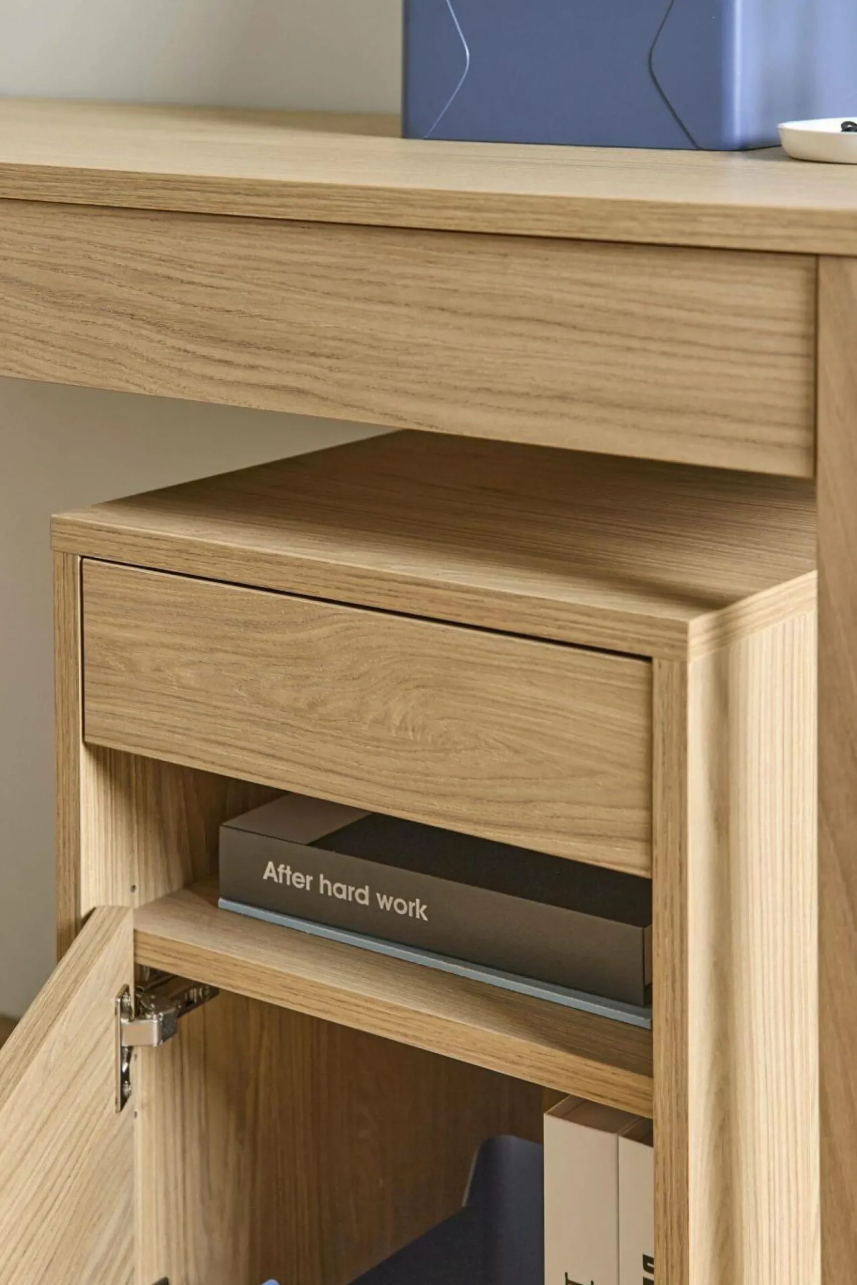 Meubles De Rangement Bureau|Meubles De Rangement Bureau>Camif Caisson de bureau décor bois 1 tiroir 1 porte Simon