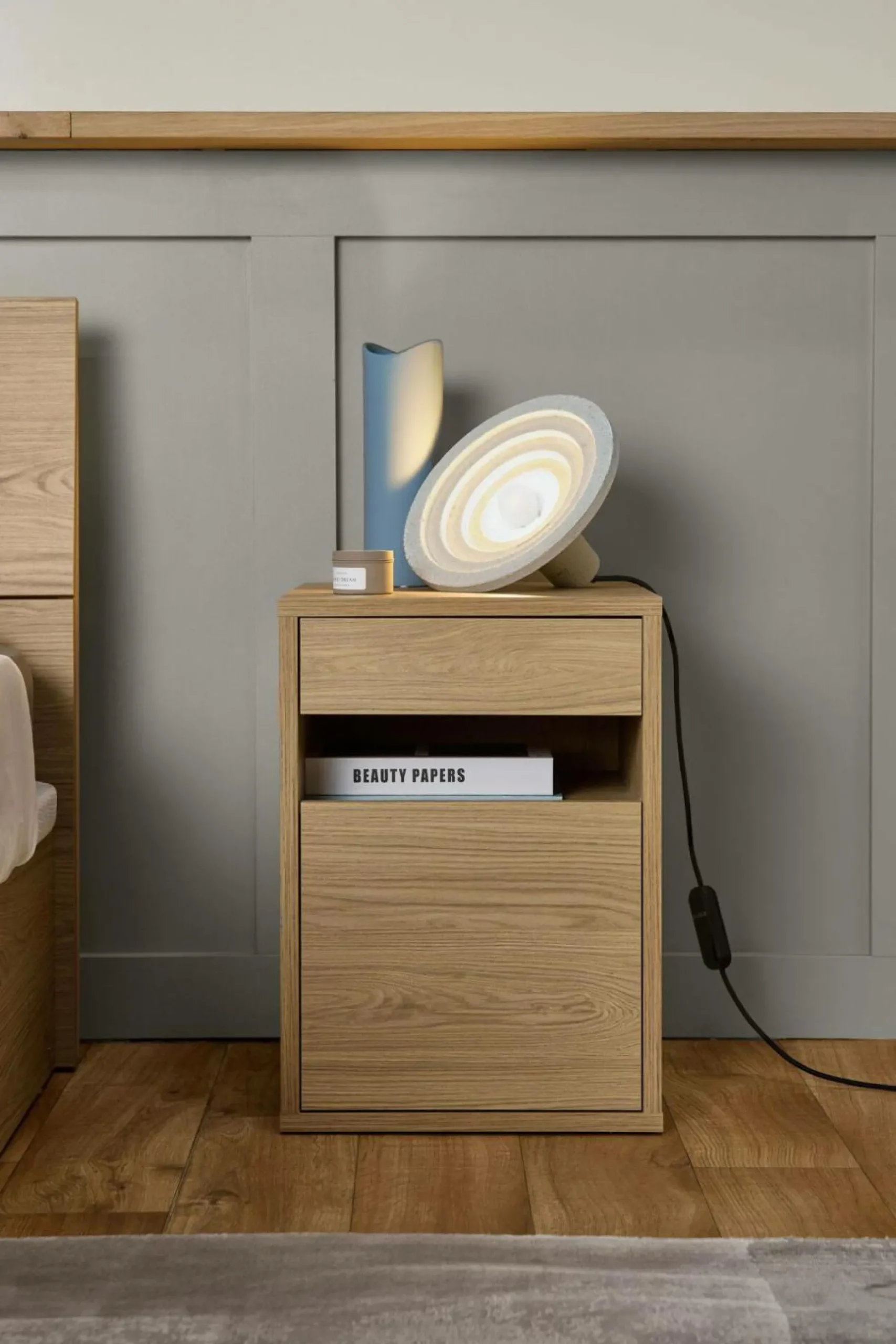 Meubles De Rangement Bureau|Meubles De Rangement Bureau>Camif Caisson de bureau décor bois 1 tiroir 1 porte Simon