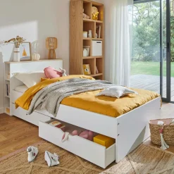 Parures De Lit Enfant>Camif Parure de lit enfant coton bio Fil & Sens - - 140 x 200 cm Jaune Curry