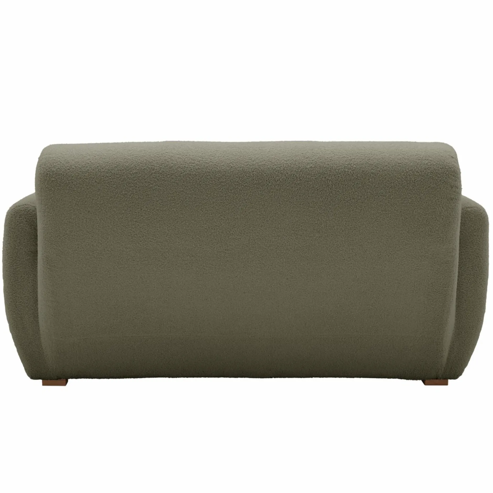 Canapés Droits|Canapés Fixes>Camif Canapé bouclette Ome - - 2 places Vert Kaki