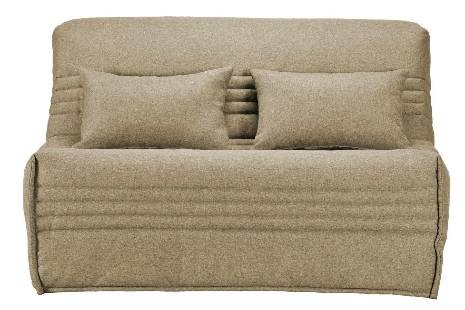 Bz>Camif Canapé BZ tissu matelas 15 cm Guidel - - 160 x 200 cm Sable