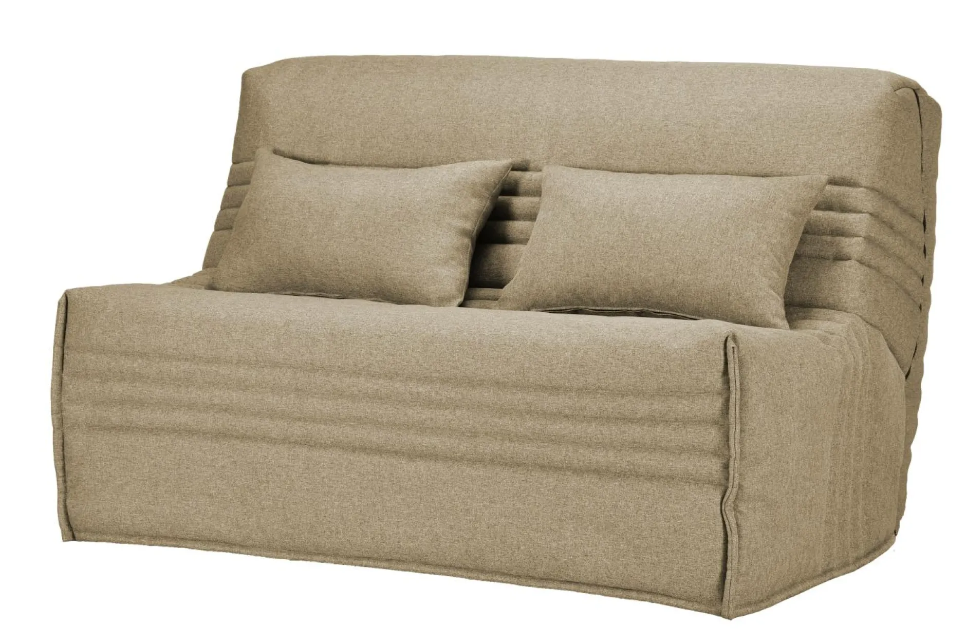 Bz>Camif Canapé BZ tissu matelas 15 cm Guidel - - 160 x 200 cm Sable