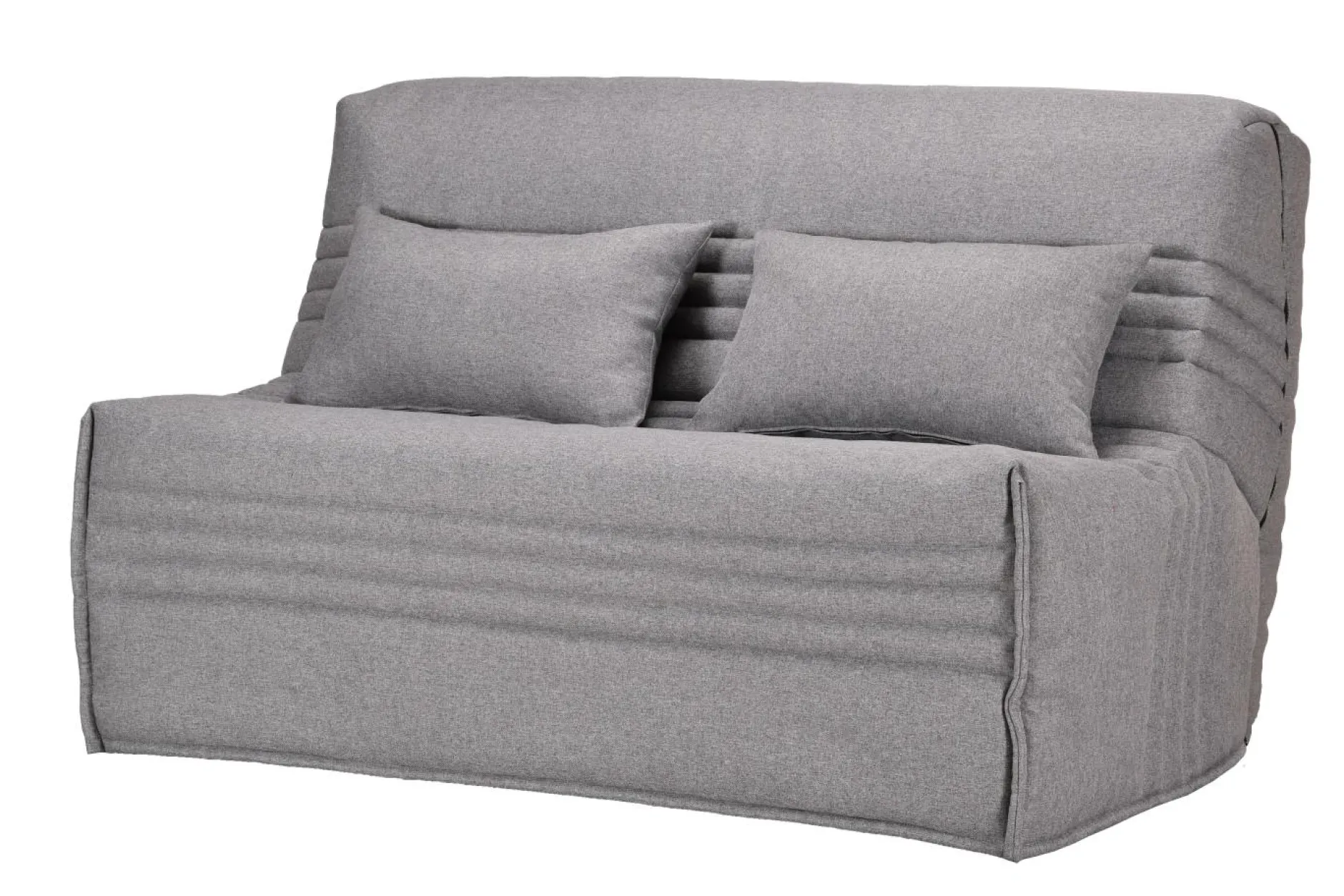Bz>Camif Canapé BZ tissu matelas 15 cm Guidel - - 160 x 200 cm Gris Clair