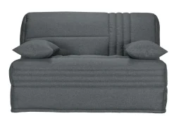 Bz>Camif Canapé BZ tissu matelas 15 cm Genay - Gris Foncé