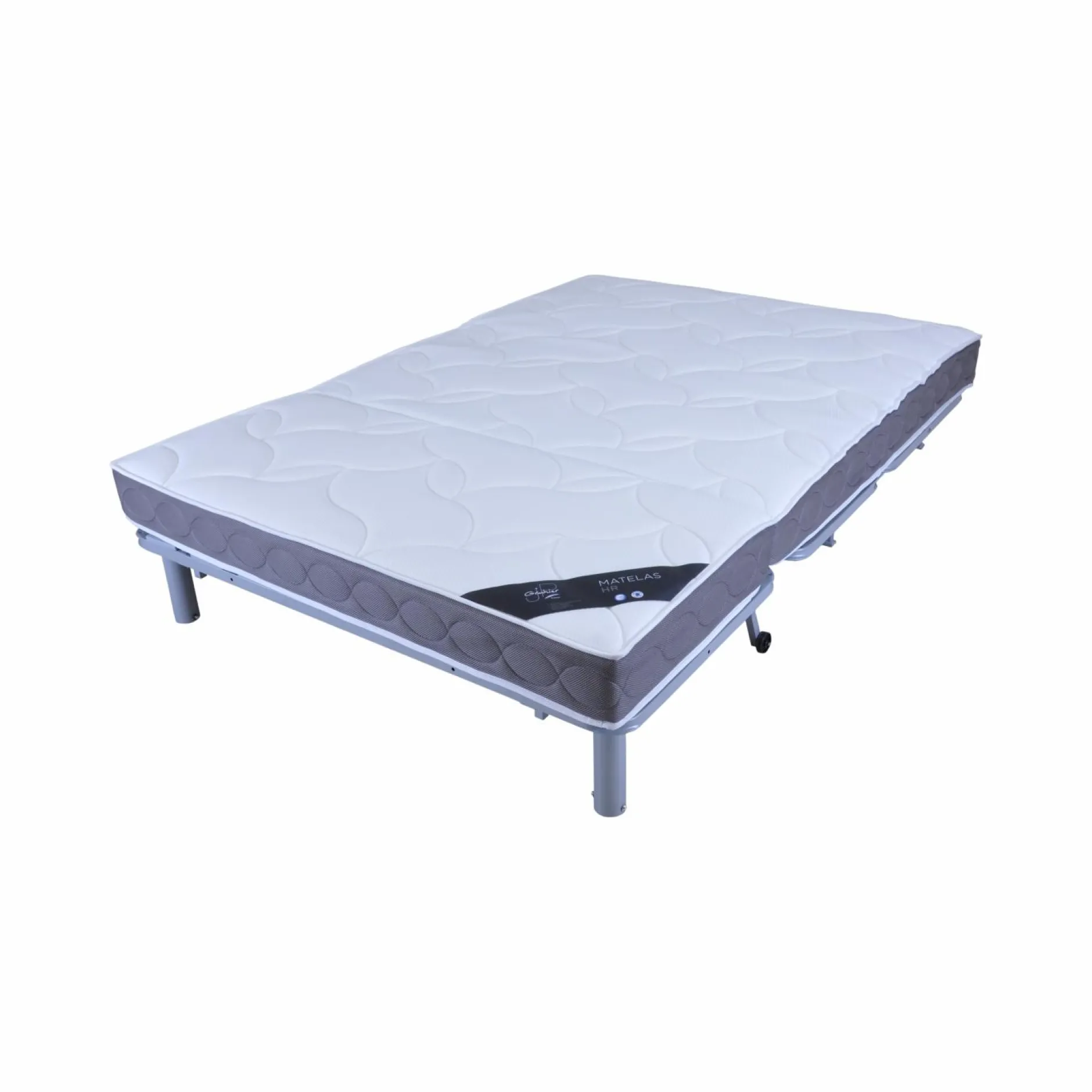 Bz>Camif Canapé BZ tissu matelas 15 cm Guidel - - 140 x 200 cm Gris Foncé