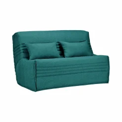 Bz>Camif Canapé BZ tissu matelas 15 cm Guidel - - 140 x 200 cm Bleu Canard