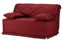 Bz>Camif Canapé BZ tissu matelas Bultex 15 cm Gina - Griotte