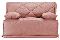 Bz>Camif Canapé BZ tissu matelas Bultex 15 cm Gina - Rose