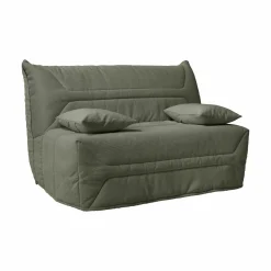 Bz>Camif Canapé BZ velours côtelé matelas 12 cm Gaston - Vert Kaki