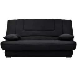 Clic-Clac>Camif Canapé clic-clac Gabriel, matelas Bultex 14 cm - Noir