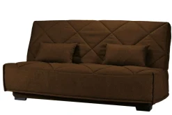 Clic-Clac>Camif Canapé clic-clac tissu matelas Bultex 15 cm Gina - Ebène