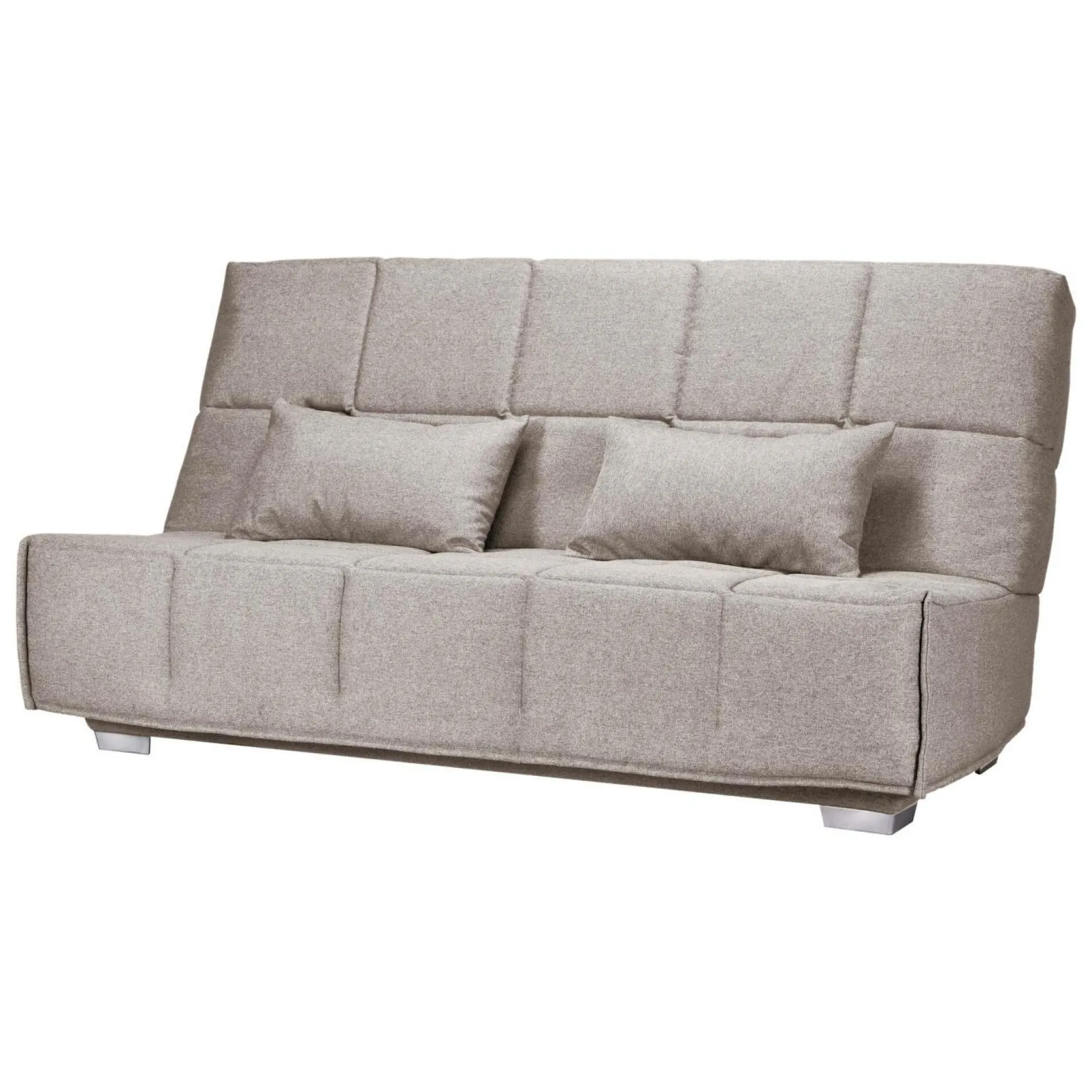Clic-Clac>Camif Canapé clic-clac tissu matelas Bultex 14 cm Gizia - - 130 x 190 cm Taupe