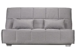 Clic-Clac>Camif Canapé clic-clac tissu matelas Bultex 14 cm Gizia - - 140 x 190 cm Gris Clair
