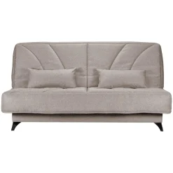 Clic-Clac>Camif Canapé clic-clac tissu matelas Bultex 14 cm Gipsy - Taupe