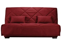 Clic-Clac>Camif Canapé clic-clac tissu matelas Bultex 15 cm Gina - Griotte