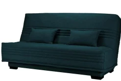 Clic-Clac>Camif Canapé clic-clac tissu matelas 17 cm Guidel - Bleu Marine