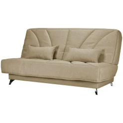 Clic-Clac>Camif Canapé clic-clac tissu matelas Bultex 14 cm Gipsy - Sable