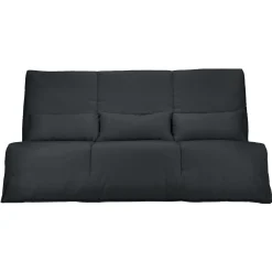 Clic-Clac>Camif Canapé clic-clac tissu matelas 15 cm Gaya - - 130 x 190 cm Anthracite