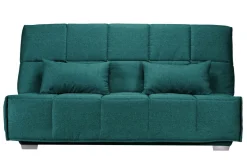 Clic-Clac>Camif Canapé clic-clac tissu matelas Bultex 14 cm Gizia - - 130 x 190 cm Bleu Canard