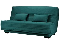 Clic-Clac>Camif Canapé clic-clac tissu matelas 17 cm Guidel - Bleu Canard