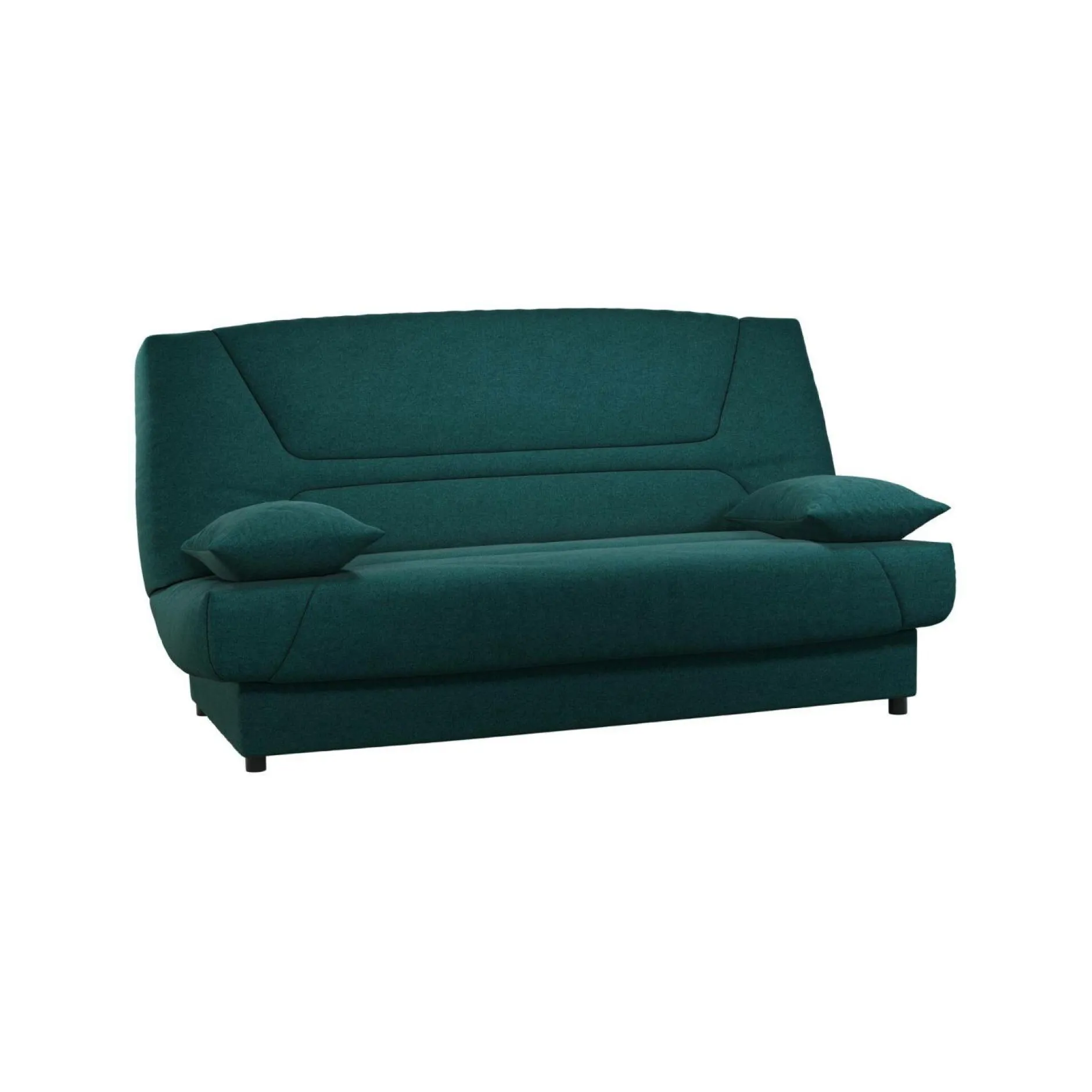 Clic-Clac>Camif Canapé clic-clac tissu matelas 13 cm Garance - Bleu Canard