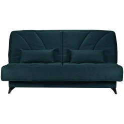 Clic-Clac>Camif Canapé clic-clac tissu matelas Bultex 14 cm Gipsy - Bleu Marine