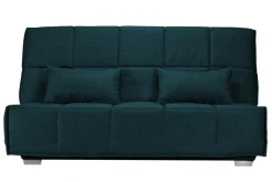 Clic-Clac>Camif Canapé clic-clac tissu matelas Bultex 14 cm Gizia - - 130 x 190 cm Bleu Marine