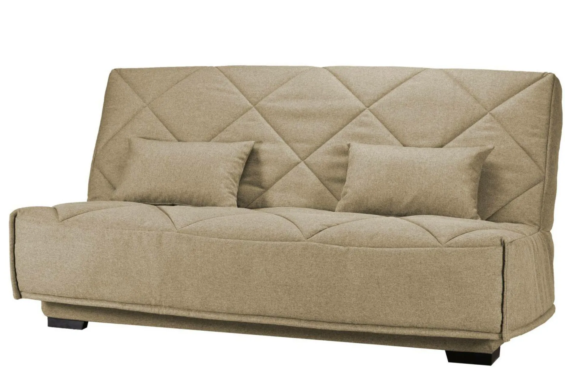 Clic-Clac>Camif Canapé clic-clac tissu matelas Bultex 15 cm Gina - Sable