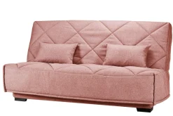 Clic-Clac>Camif Canapé clic-clac tissu matelas Bultex 15 cm Gina - Rose