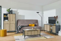 Clic-Clac>Camif Canapé clic-clac tissu matelas 17 cm Genay - Taupe