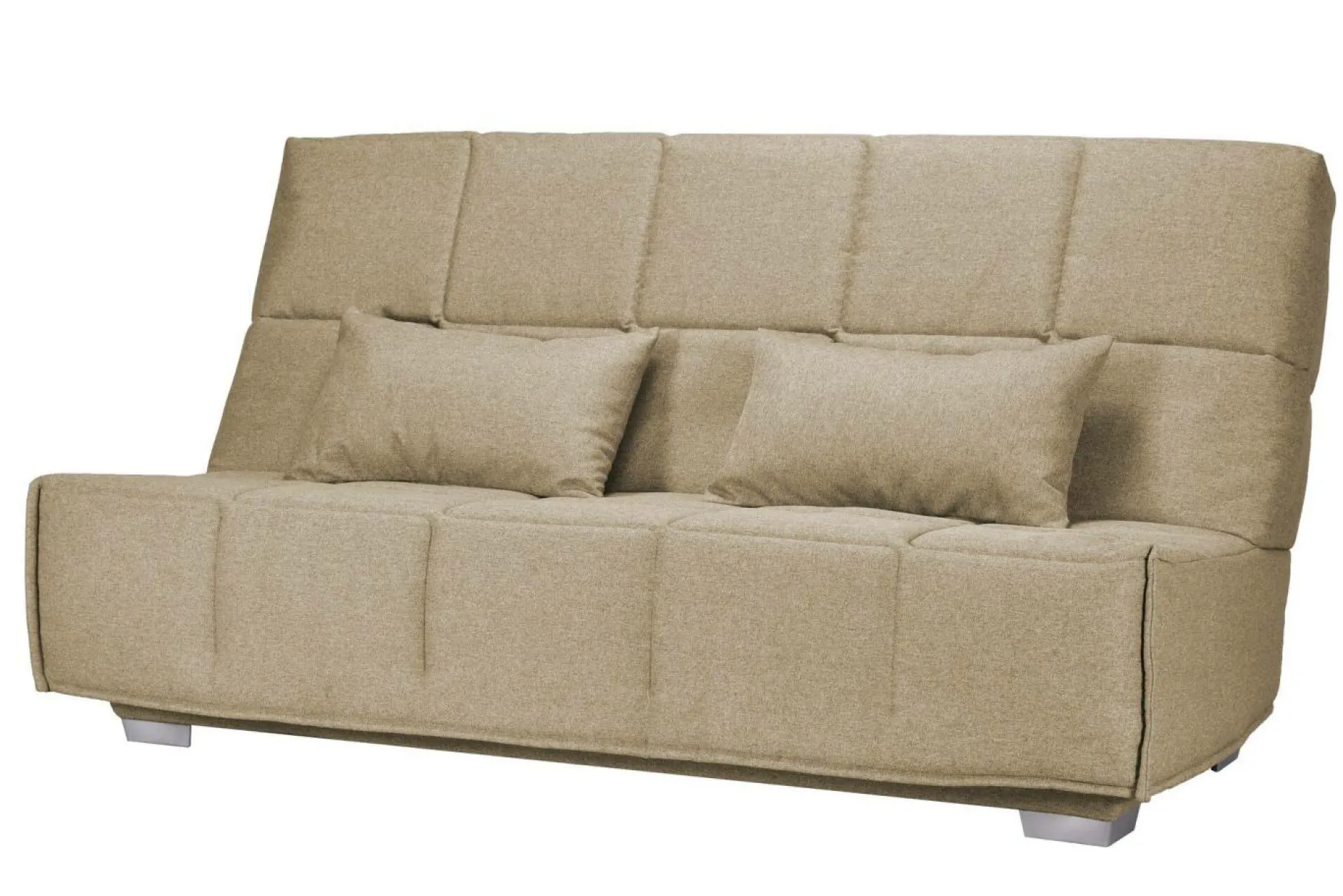 Clic-Clac>Camif Canapé clic-clac tissu matelas Bultex 14 cm Gizia - - 130 x 190 cm Sable