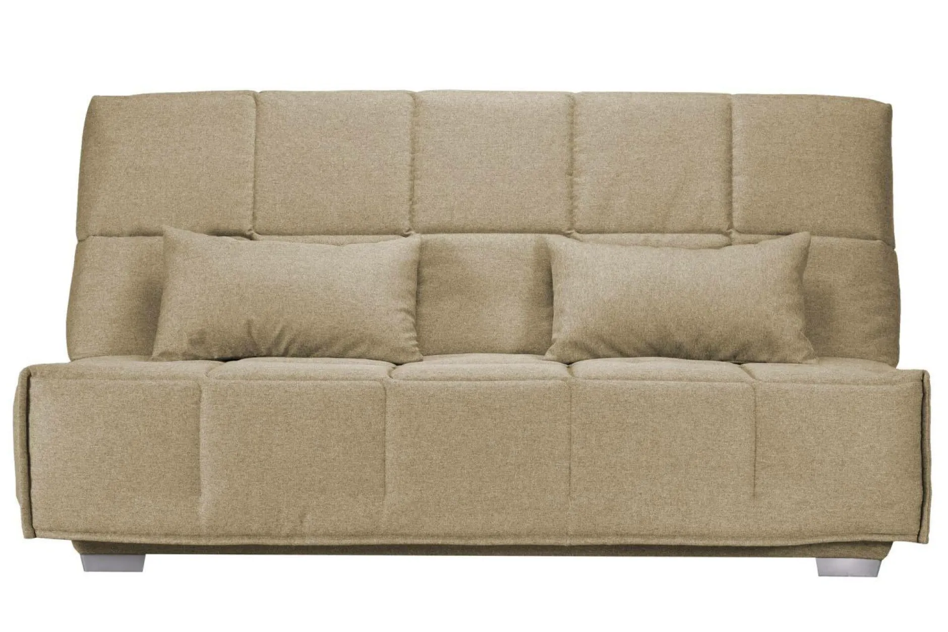 Clic-Clac>Camif Canapé clic-clac tissu matelas Bultex 14 cm Gizia - - 130 x 190 cm Sable