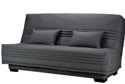 Clic-Clac>Camif Canapé clic-clac tissu matelas 17 cm Guidel - Gris Foncé