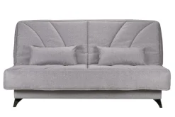 Clic-Clac>Camif Canapé clic-clac tissu matelas Bultex 14 cm Gipsy - Gris Clair