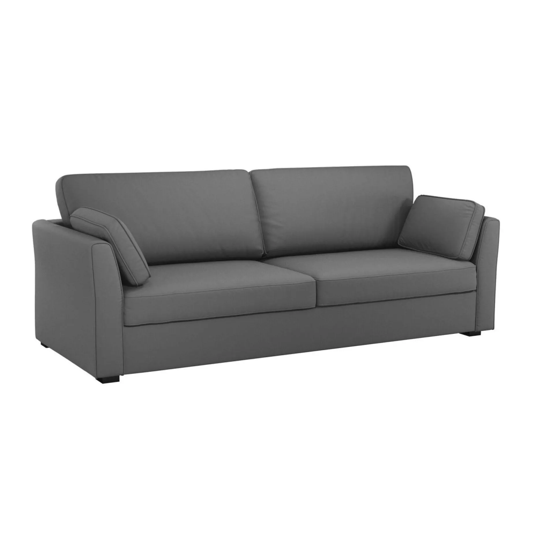 Canapés Droits>Camif Canapé convertible tissu coton déhoussable Marbella - - 4 places Gris