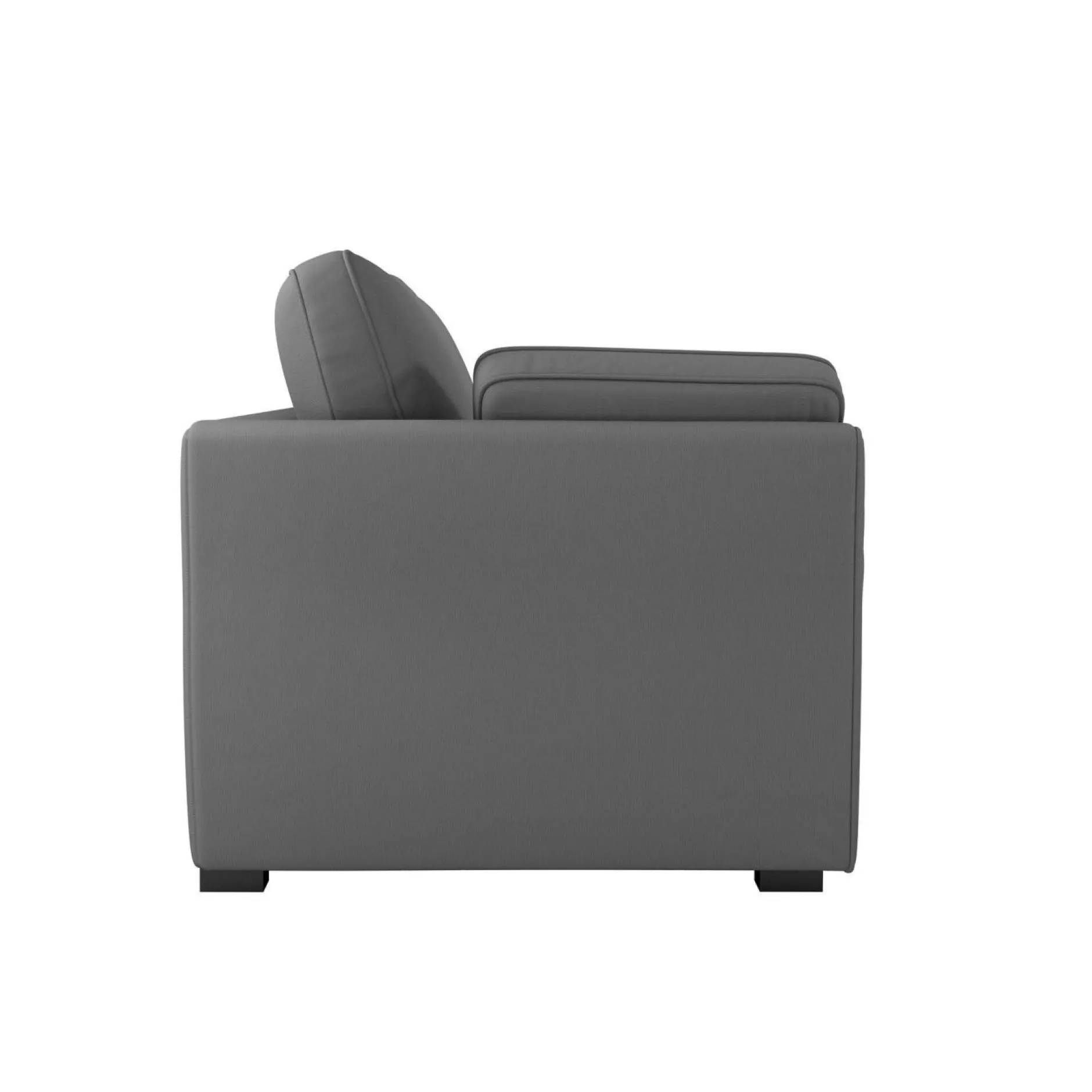 Canapés Droits>Camif Canapé convertible tissu coton déhoussable Marbella - - 4 places Gris