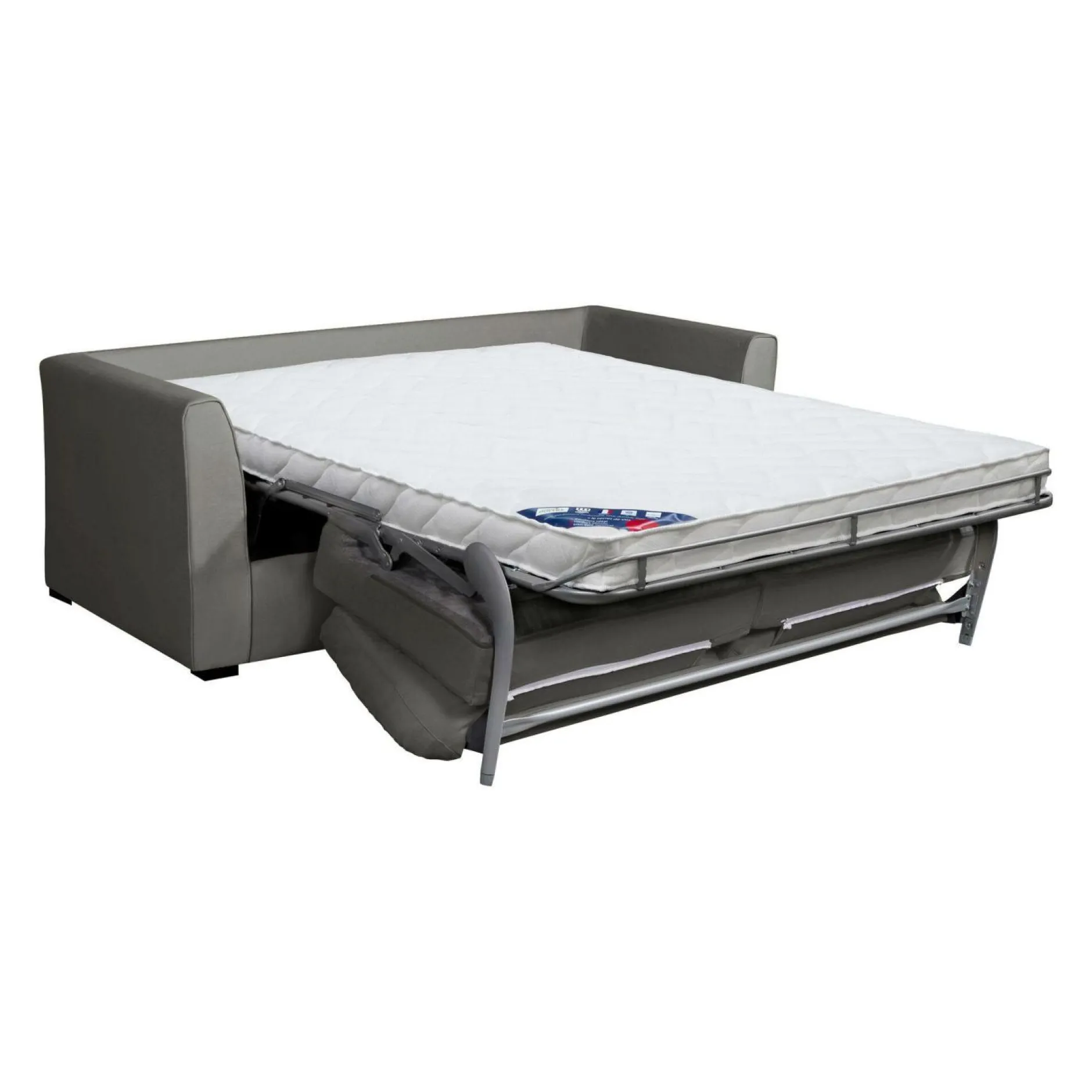 Canapés Droits>Camif Canapé convertible tissu coton déhoussable Marbella - - 4 places Gris