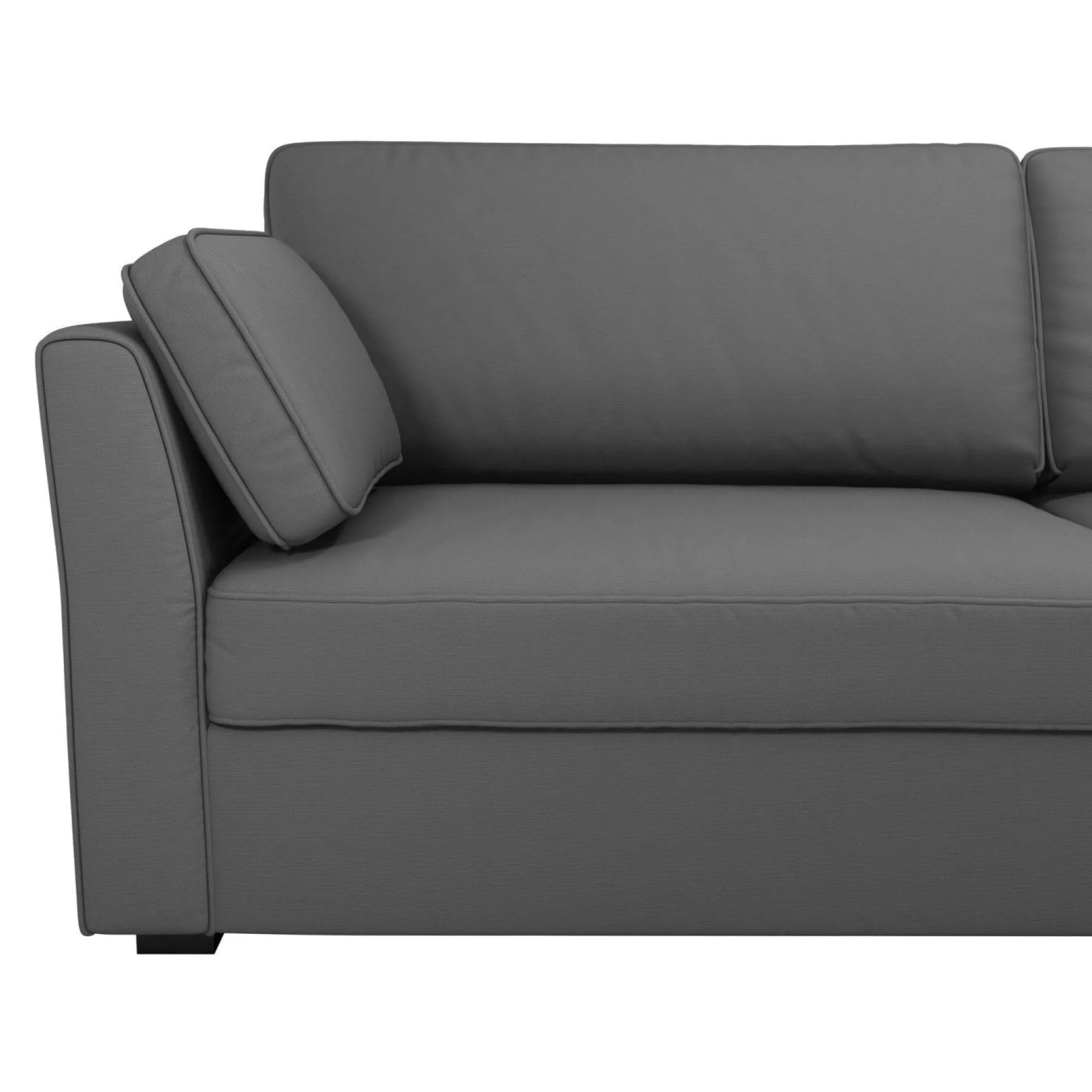 Canapés Droits>Camif Canapé convertible tissu coton déhoussable Marbella - - 4 places Gris