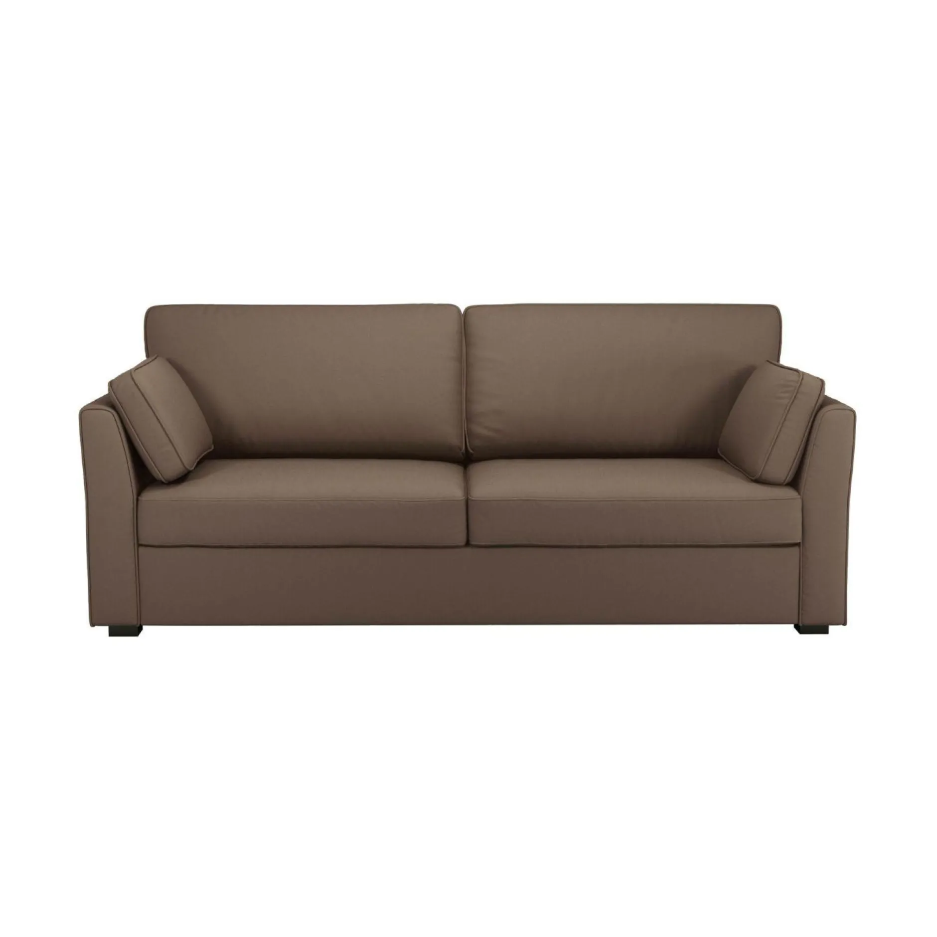 Canapés Droits>Camif Canapé convertible tissu coton déhoussable Marbella - - 3 places Taupe