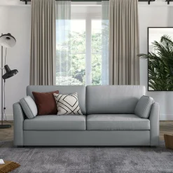 Canapés Droits>Camif Canapé convertible tissu coton déhoussable Marbella - - 3 places Gris