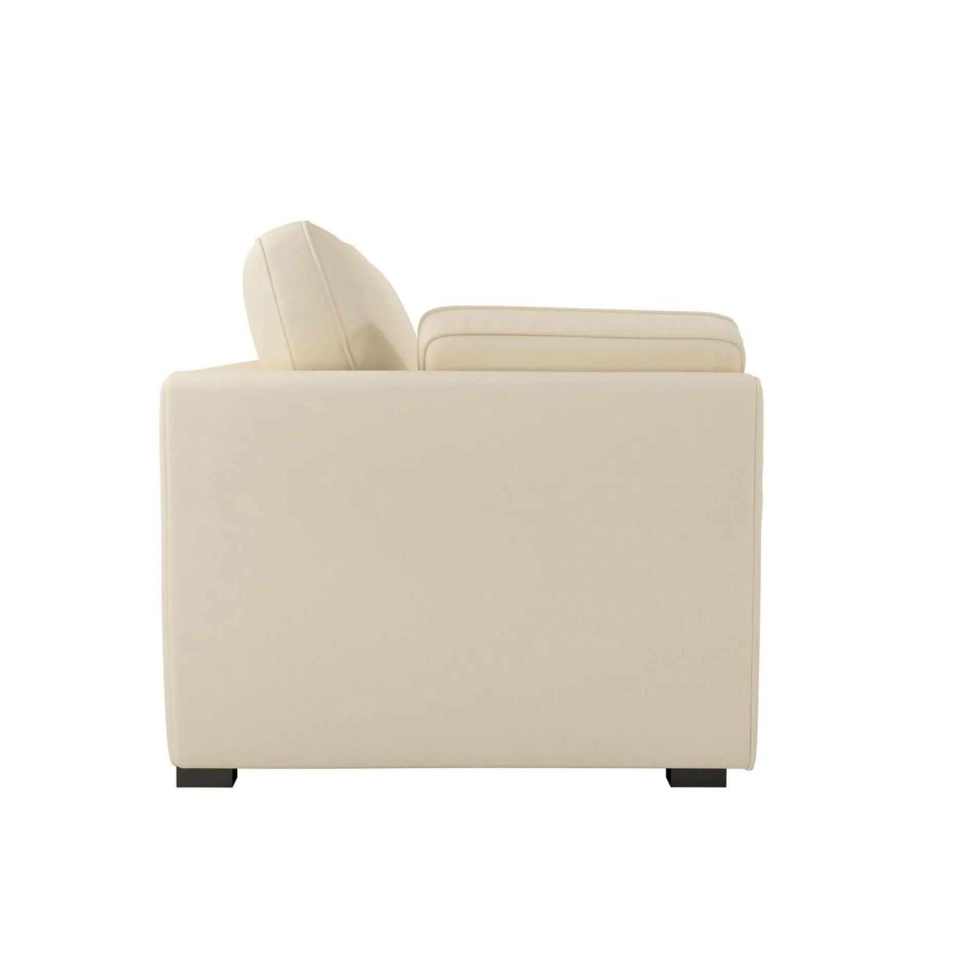 Canapés Droits>Camif Canapé convertible tissu coton déhoussable Marbella - - 4 places Beige