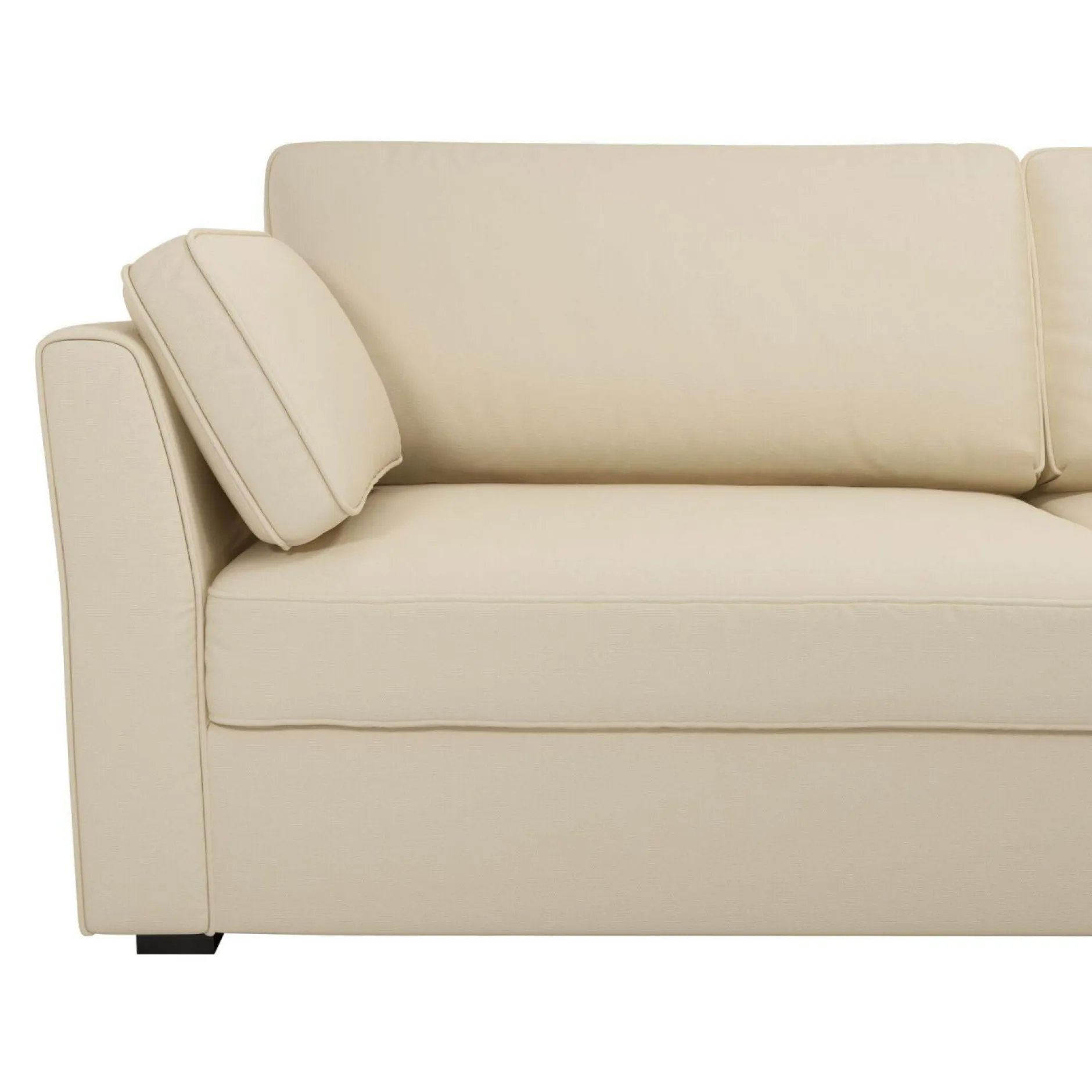 Canapés Droits>Camif Canapé convertible tissu coton déhoussable Marbella - - 4 places Beige