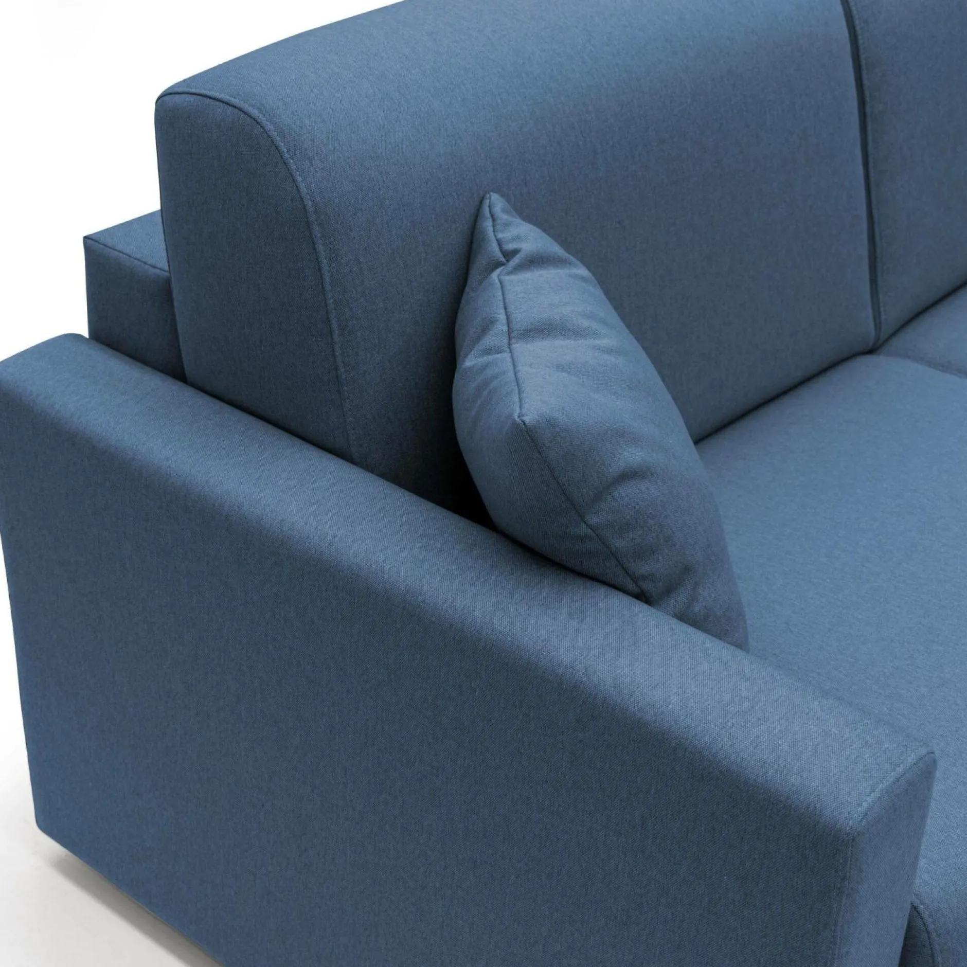 Canapés Droits>Camif Canapé convertible tissu déhoussable Aubin - - 3 places Bleu