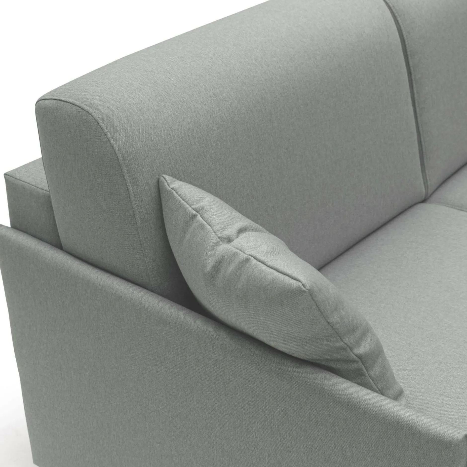 Canapés Droits>Camif Canapé convertible tissu déhoussable Arthur - - Grand 2 places Gris
