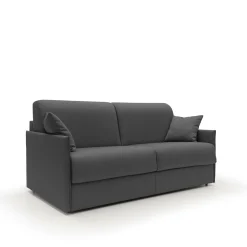 Canapés Droits>Camif Canapé convertible tissu déhoussable Arthur - - Grand 2 places Anthracite