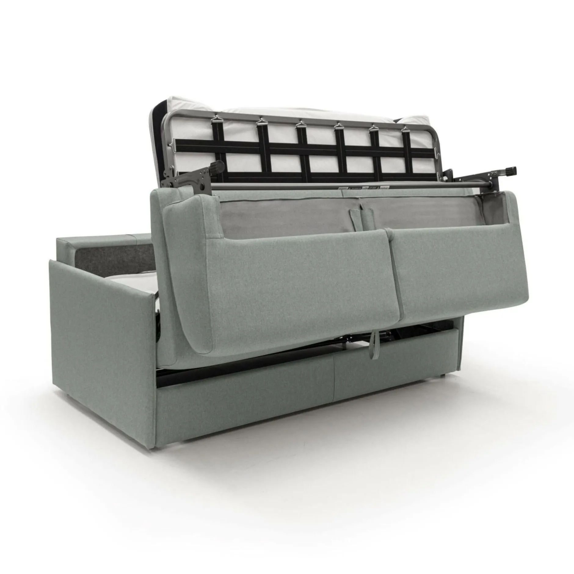 Canapés Droits>Camif Canapé convertible tissu déhoussable Arthur - - Grand 3 places Gris